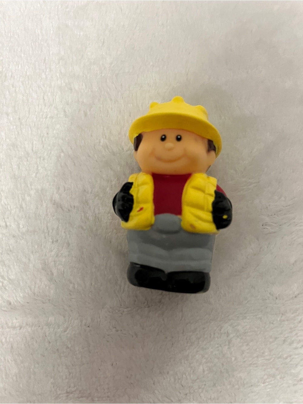 Vintage Fisher-Price Yellow-Helmet Construction Buddy Figure